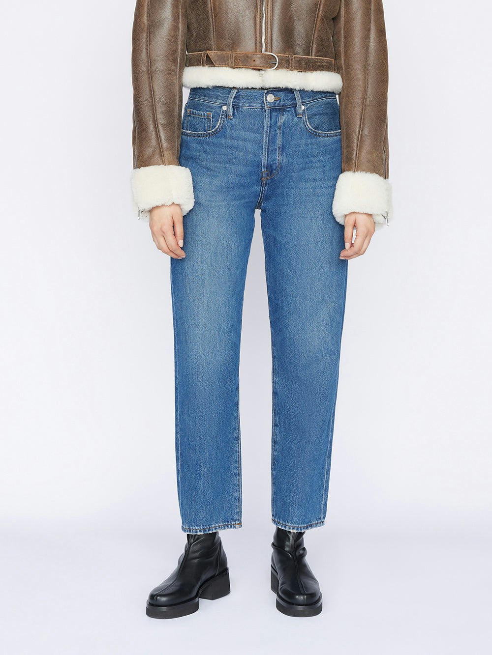 jeans front view